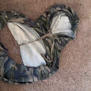 A camo crop top